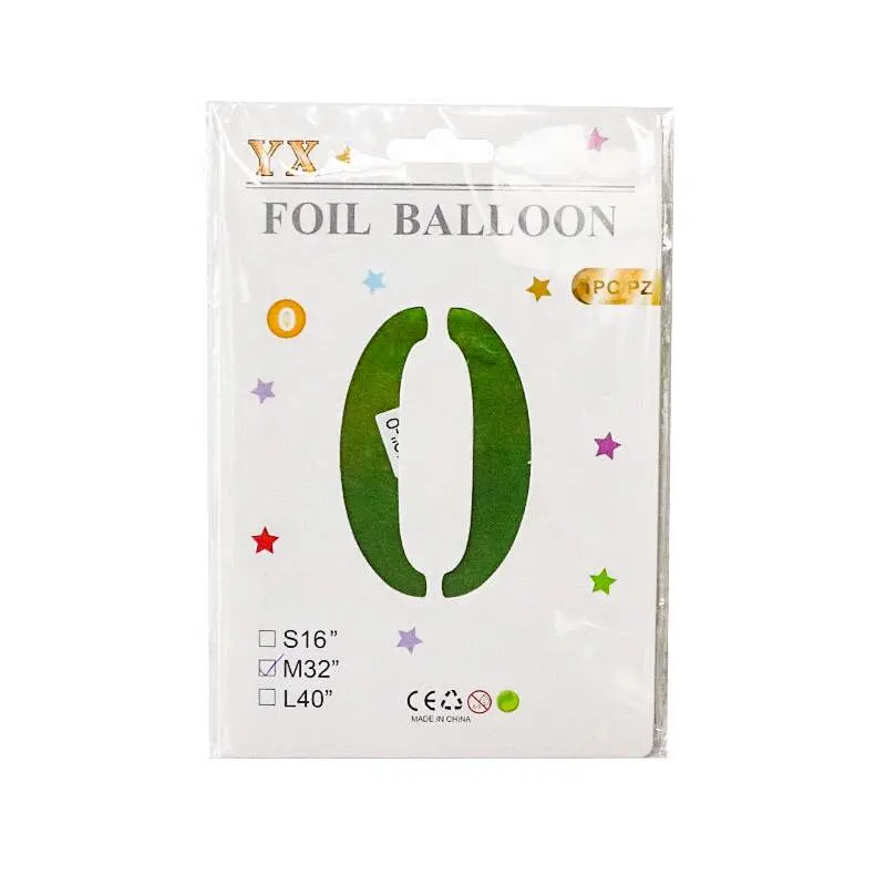 Hot Sale 40 Inch Large Numbers Balloons With Card Individually Packing For Party Decorations Helium Mylar Big Number Balloon