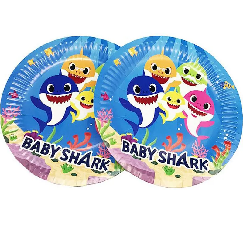 Party Cutlery Paper Cup Paper Tray Theme Baby Birthday Party Decoration Set