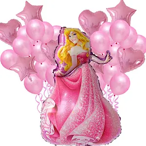 5pcs/ Cartoon Frozen Disney Princess  Carton  Foil balloon For Baby Girl Shower  Birthday Party Decoration