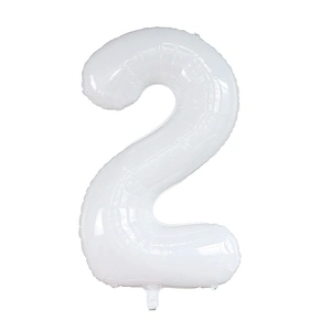White color Number Balloon 40inch Digital Aluminium Foil Balloons For Birthday Party Decoration Globos De Numero