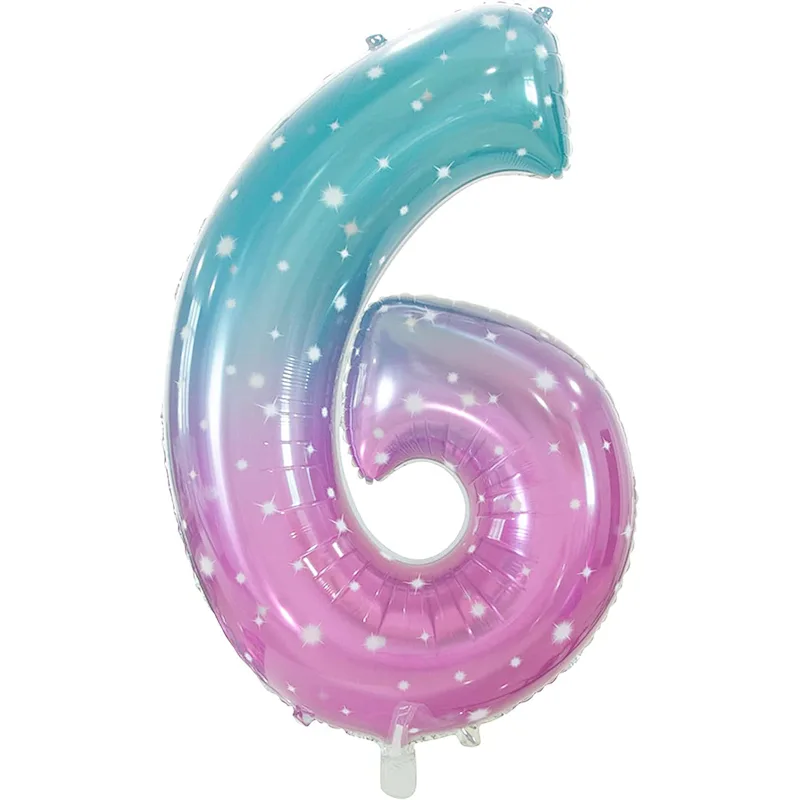 jelly Color Number Balloon 40inch Digital Aluminium Foil Balloons For Birthday Party Decoration Globos De Numero