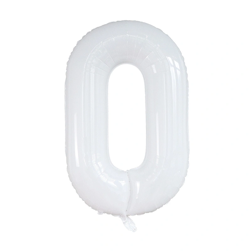 White color Number Balloon 40inch Digital Aluminium Foil Balloons For Birthday Party Decoration Globos De Numero