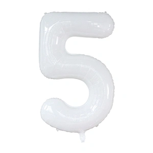 White color Number Balloon 40inch Digital Aluminium Foil Balloons For Birthday Party Decoration Globos De Numero