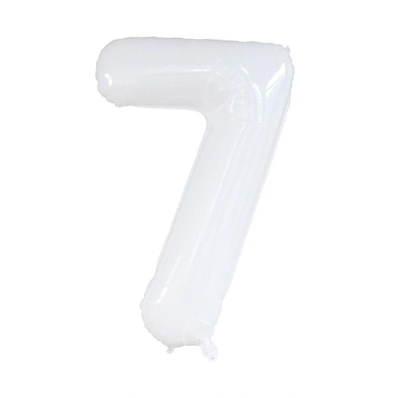 White color Number Balloon 40inch Digital Aluminium Foil Balloons For Birthday Party Decoration Globos De Numero