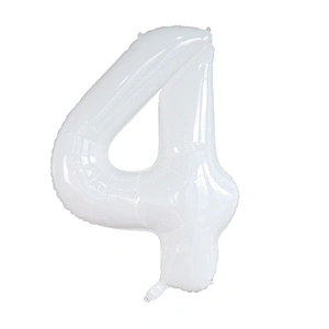 White color Number Balloon 40inch Digital Aluminium Foil Balloons For Birthday Party Decoration Globos De Numero