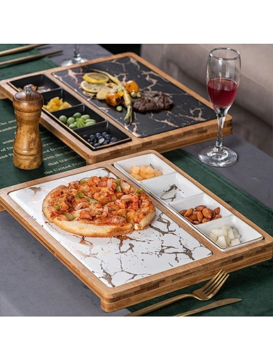 Square steak plate