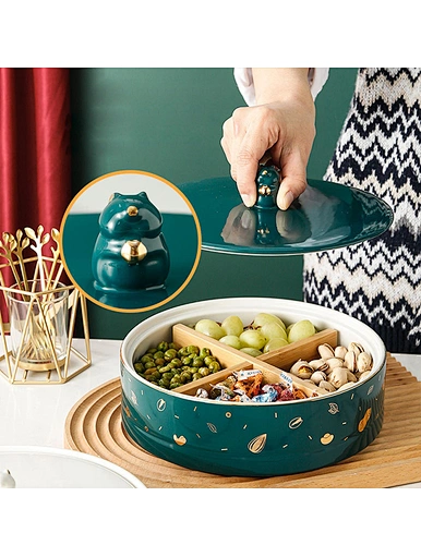 Ceramics dried fruit plate