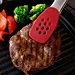 Kitchen tongs short stainless steel food silicone steak tongs for indoor and outdoor cooking