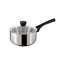 German style stainless steel casserole with glass cover for kitchen utensils