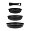Detachable handle pan nonstick cookware sets