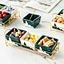 Fruit dish ceramic Dim Sum Separating Bowl Living Room Multi-purpose Candy Plate Snack Dip Bowl