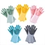 Colored silicone mittens