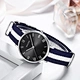 leather band ladies watch