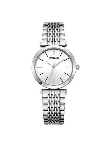 ladies metal band quartz watch
