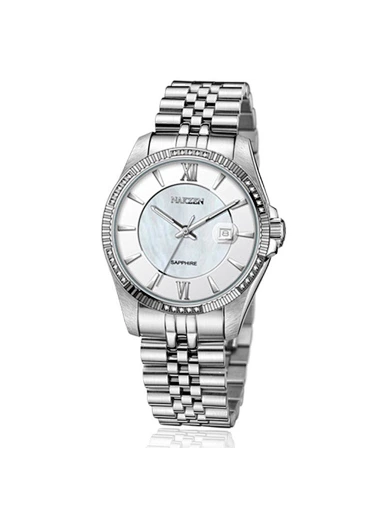 ladies metal band quartz watch