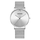 ladies metal band quartz watch