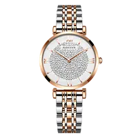 Stainless steel quartz ladies watch