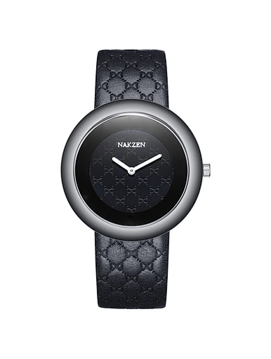leather band quartz watch