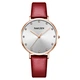leather band quartz watch