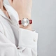 leather band ladies watch