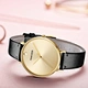 watch with leather band