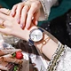 leather band ladies watch