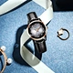 watch with leather band