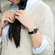ladies leather band watch