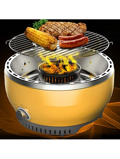 smokeless electric barbecue grill