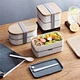 lunch box with cutlery set