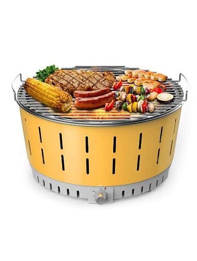 smokeless outdoor barbecue grill
