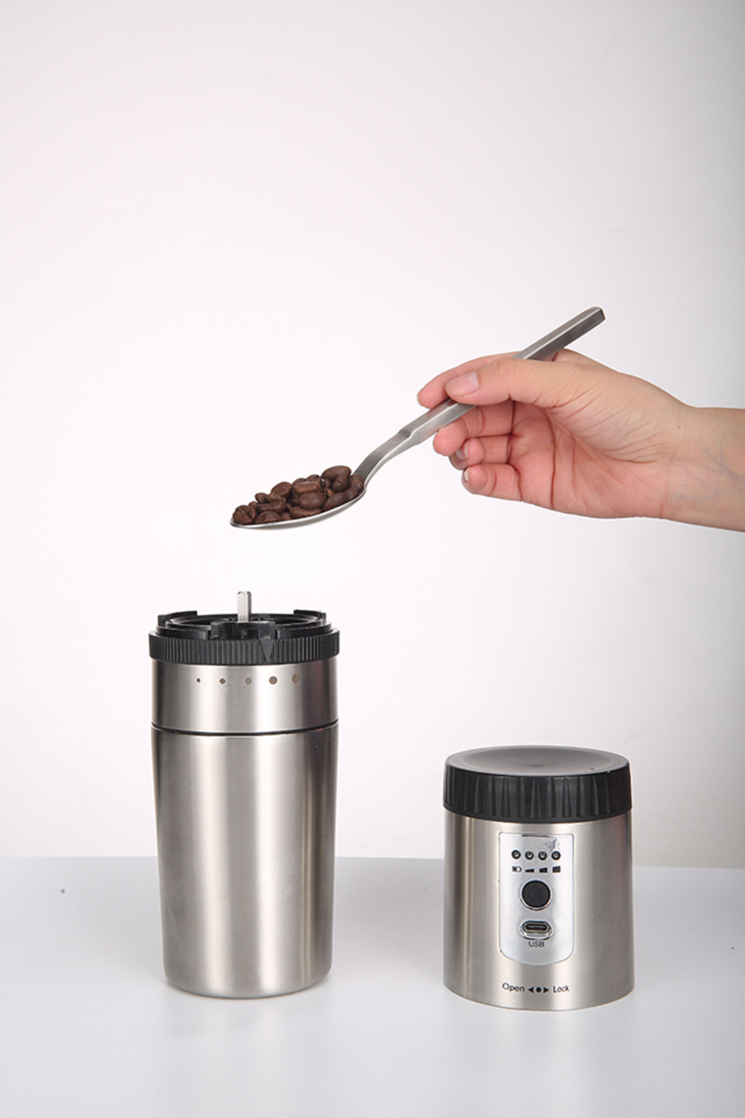 put the coffee bean