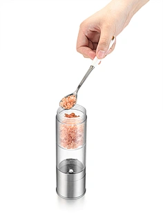 stainless steel salt and pepper mill set