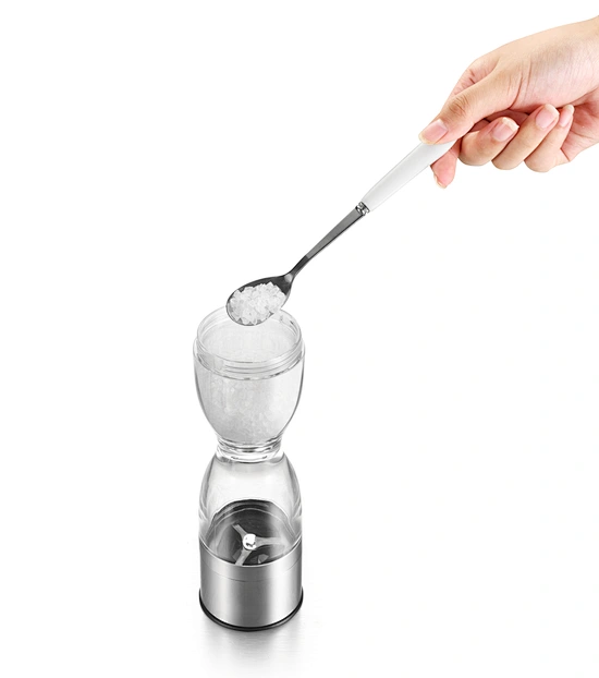 tall stainless steel salt and pepper shakers