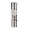 stainless steel salt and pepper mill set