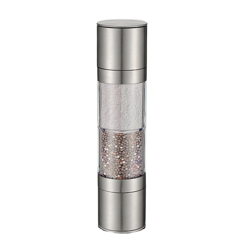 stainless steel salt and pepper mill set