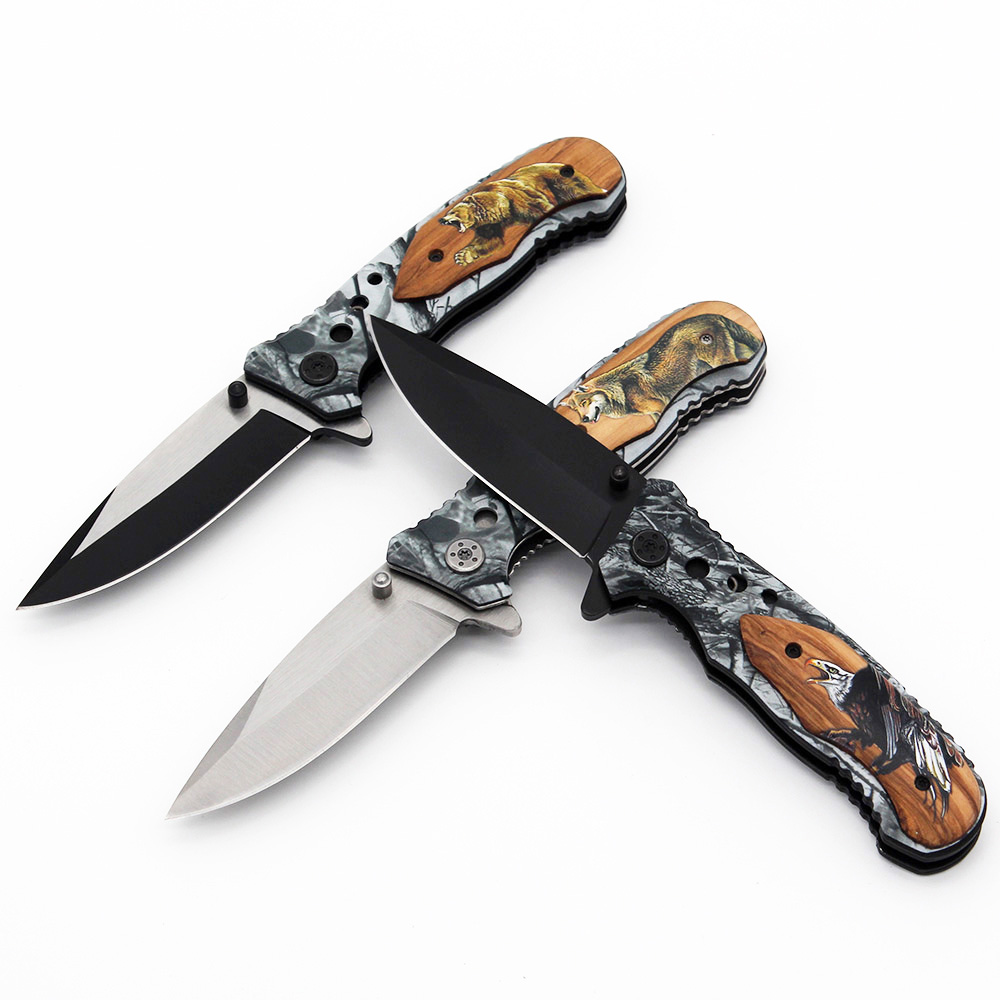 Pocket Knife Wooden Handle