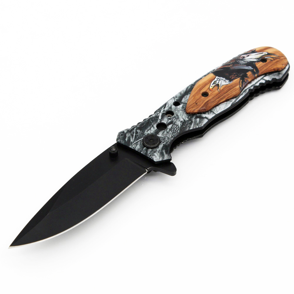 Pocket Knife Wooden Handle