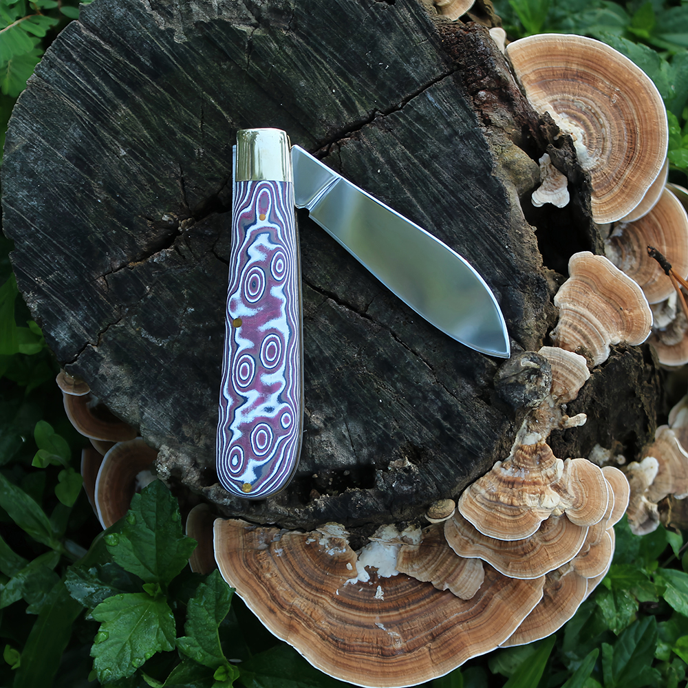 micarta handle folding knife camping utility knife