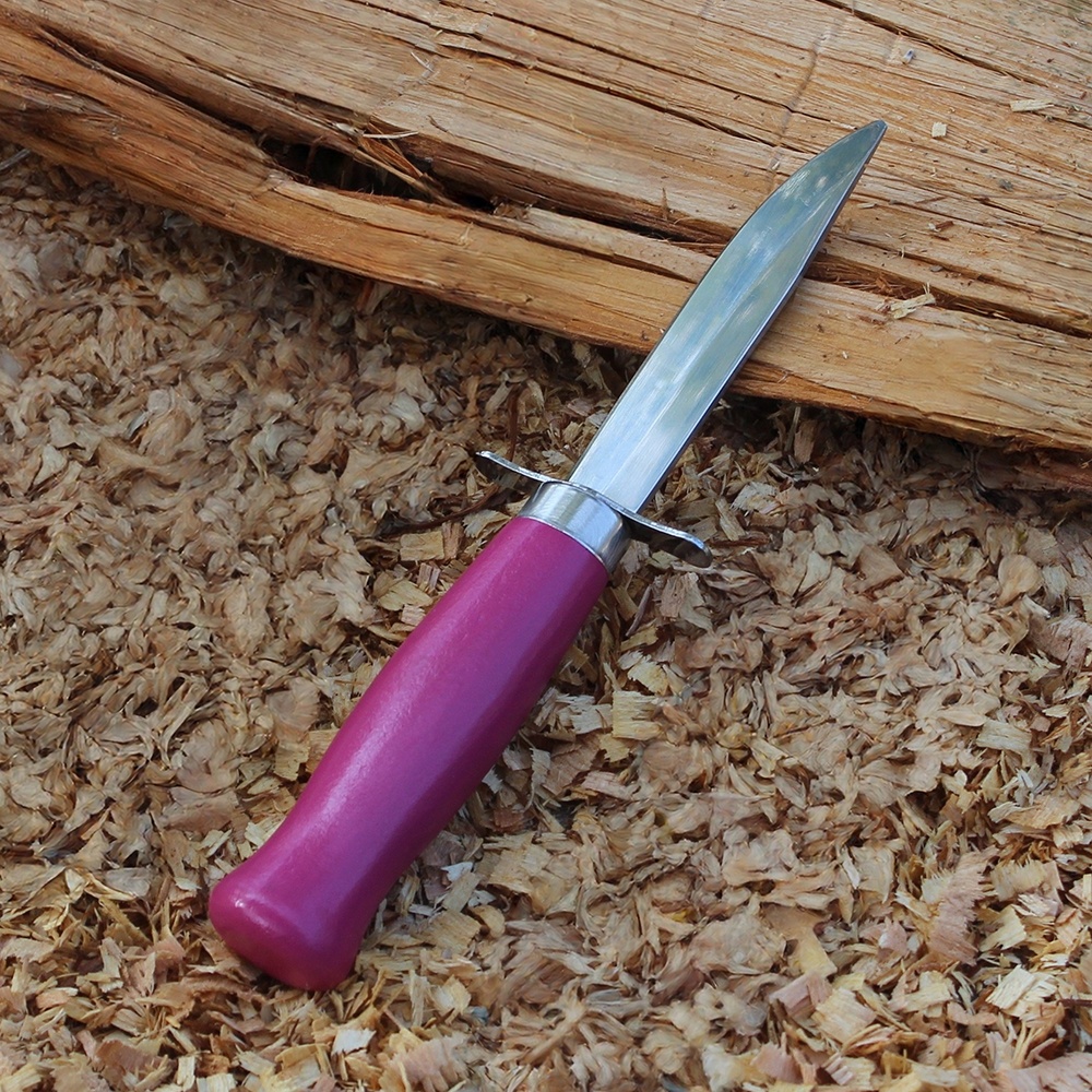 Pink Spray Paint Wood Handle Kids Knife