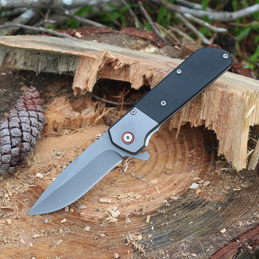 Assisted opening pocket knife for self defense