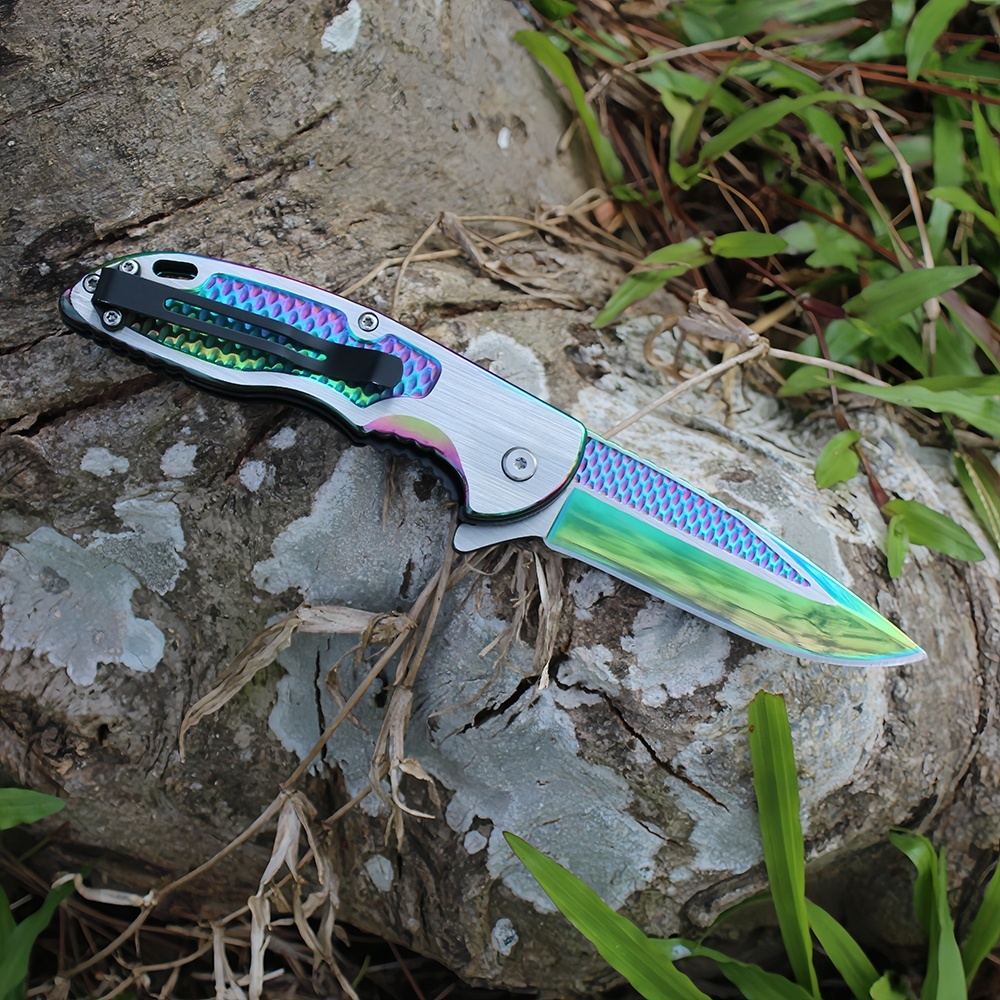 durable titanium pocket knife offering color titanium plating blade and handle