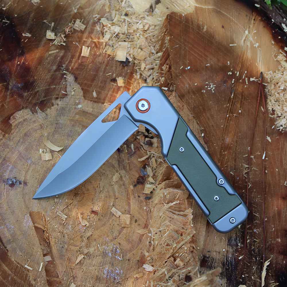 G10 handle tactical knife close viewed