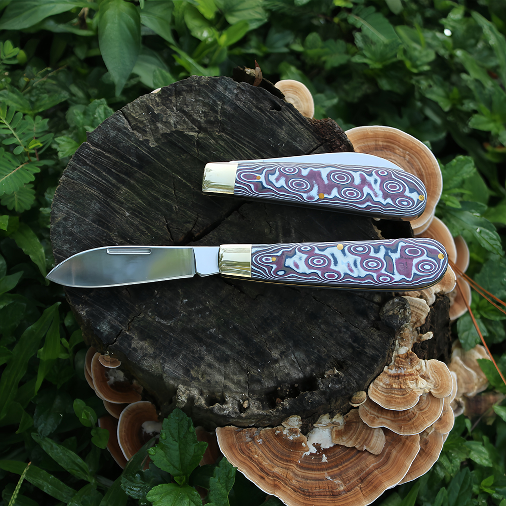 paper micarta handle small camping knife
