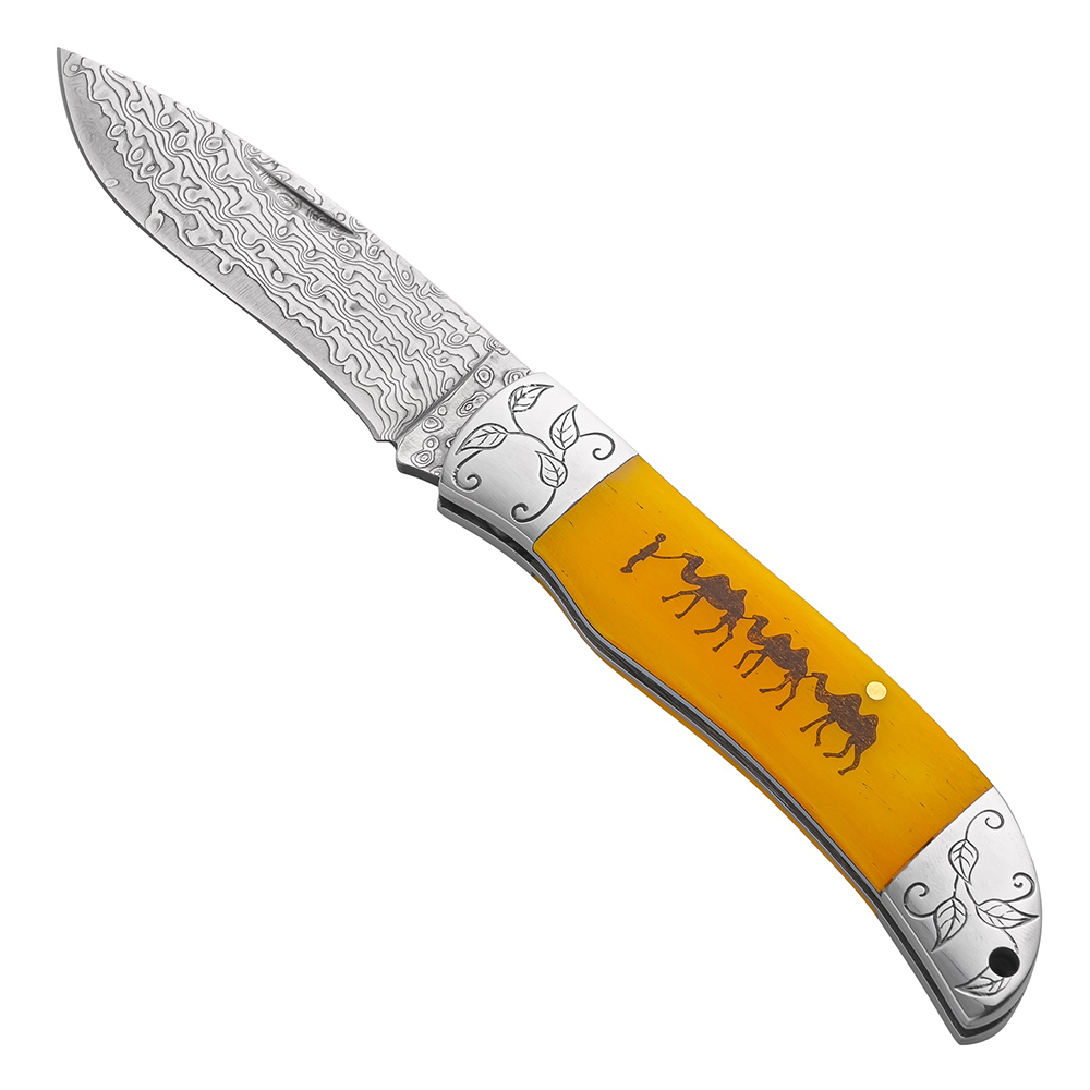 Damascus Pocket Knife