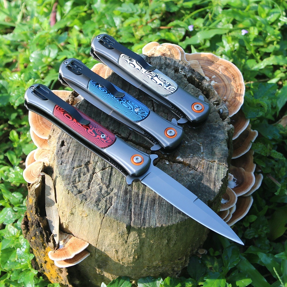 folding knife with belt clip – deep-carry stainless