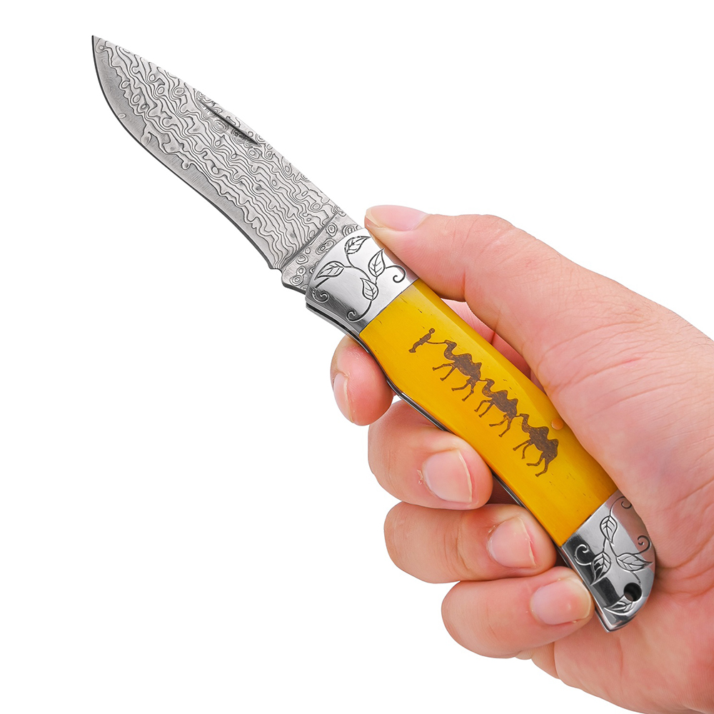 Damascus Pocket Knife