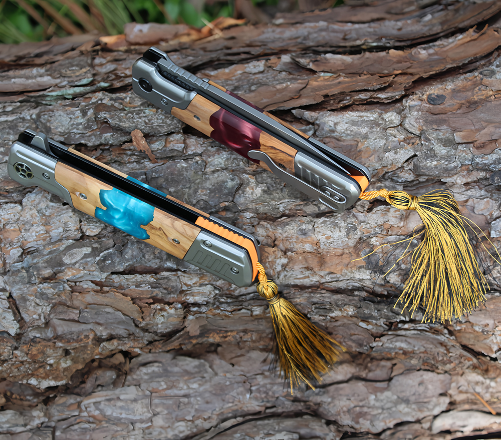 Wood Handle Pocket Knife