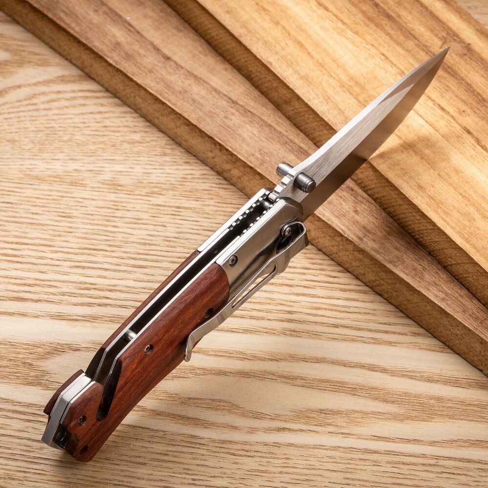Wood Handle Survival Knife
