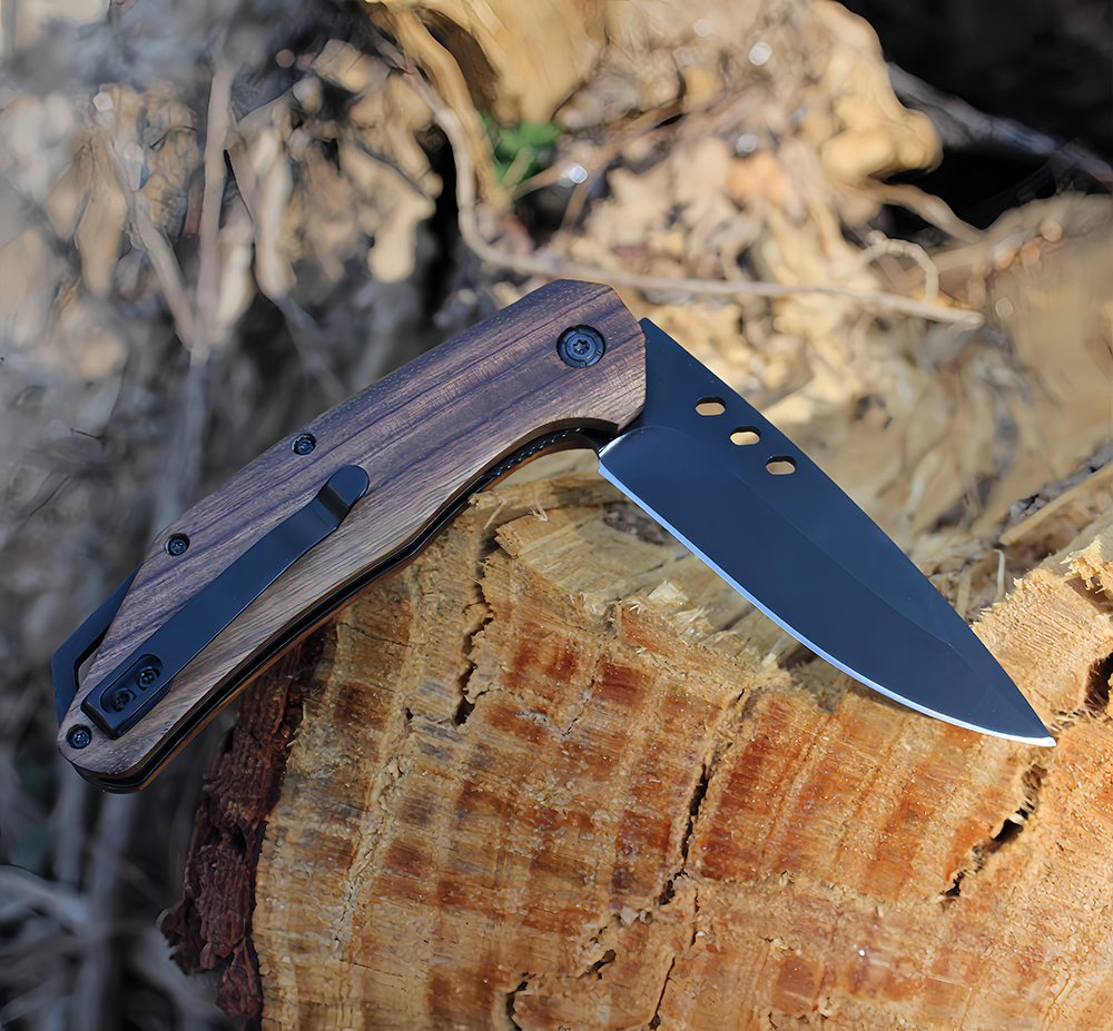 Wooden Handle Pocket Knife
